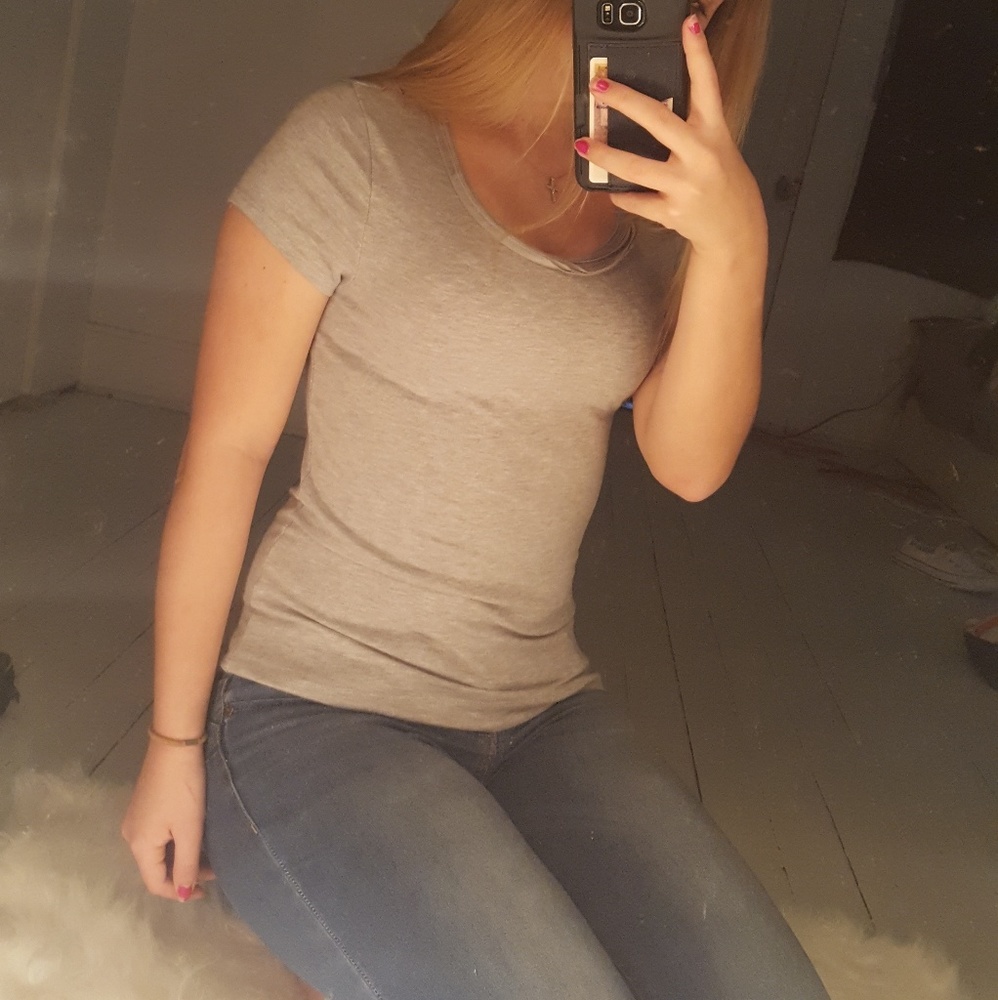 Gray Banana Republic Soft Shirt